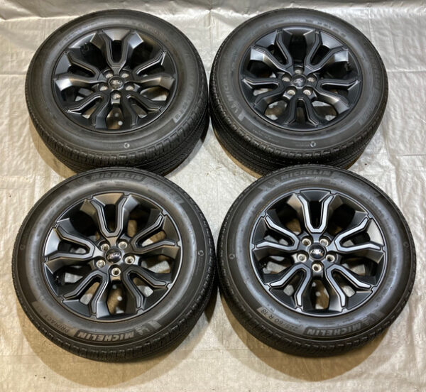 2022-2024 Ford Maverick 18" Black Painted Wheels Rims w/ Michelin Tires / Set of 4 / MV004