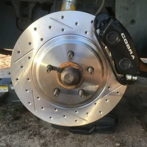 94-04 MUSTANG FRONT BRAKE ROTOR PAIR 13" DRILLED & SLOTTED COBRA BULLITT MACH 1