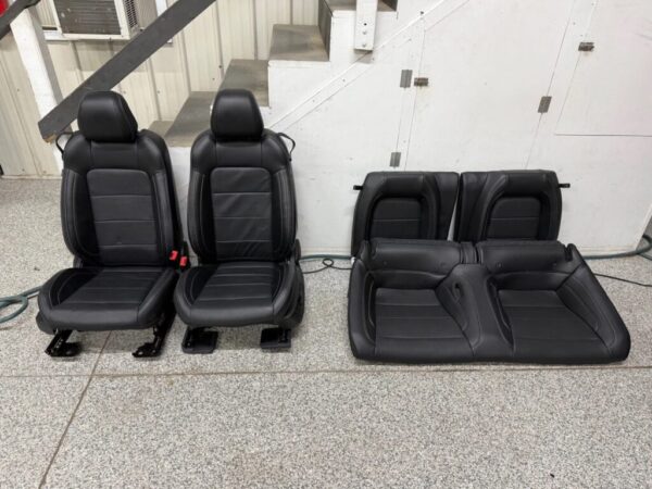 2018-2023 Ford Mustang GT Black Leather Coupe Front Rear Power Seats Heat Cooled - Image 4